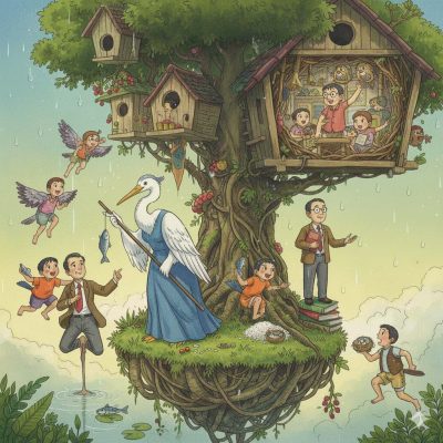 মানুষ পাখি অদলবদল