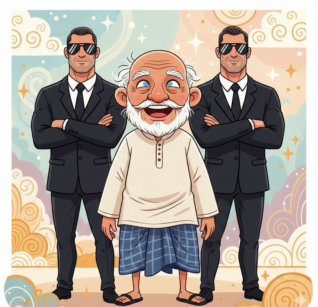 Bangla Funny Story an old man and two bodyguard